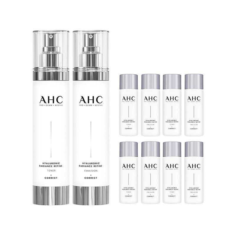 AHC小神仙水乳套装玻尿酸补水保湿护肤焕亮化妆女官方旗舰店正品