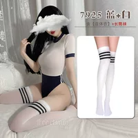 Синий+белый [Высшая одежда]+длинные чулки