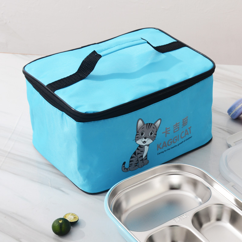 Hand Insulation Bag with meal Lunch Bag Aluminum Foil Bag Thickened Oxford Buchbox Bag to work Handmade Canvas Meals Bag