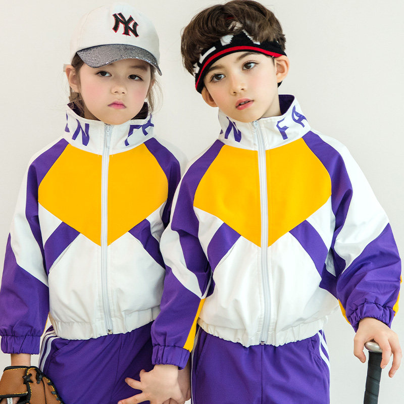 Kindergarten garden clothing for children's school uniform school suit for pupil clothes in English sub-coat teacher sports customization