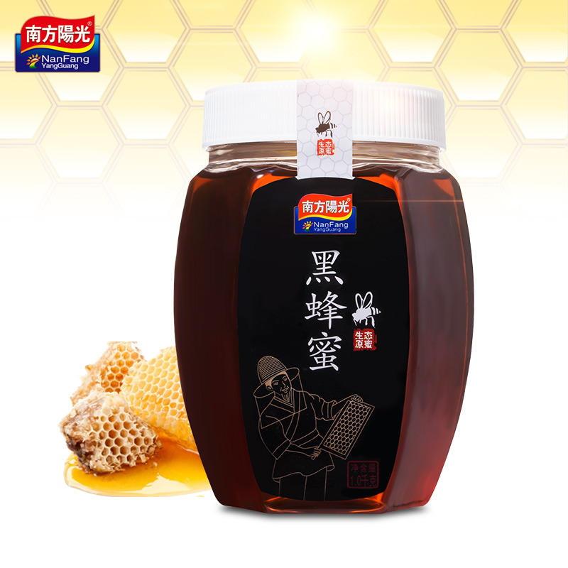 (RT-Mart)Southern Sunshine Black Bee Honey 1000g Northeast Natural Wild Nourishing Black Bee Honey