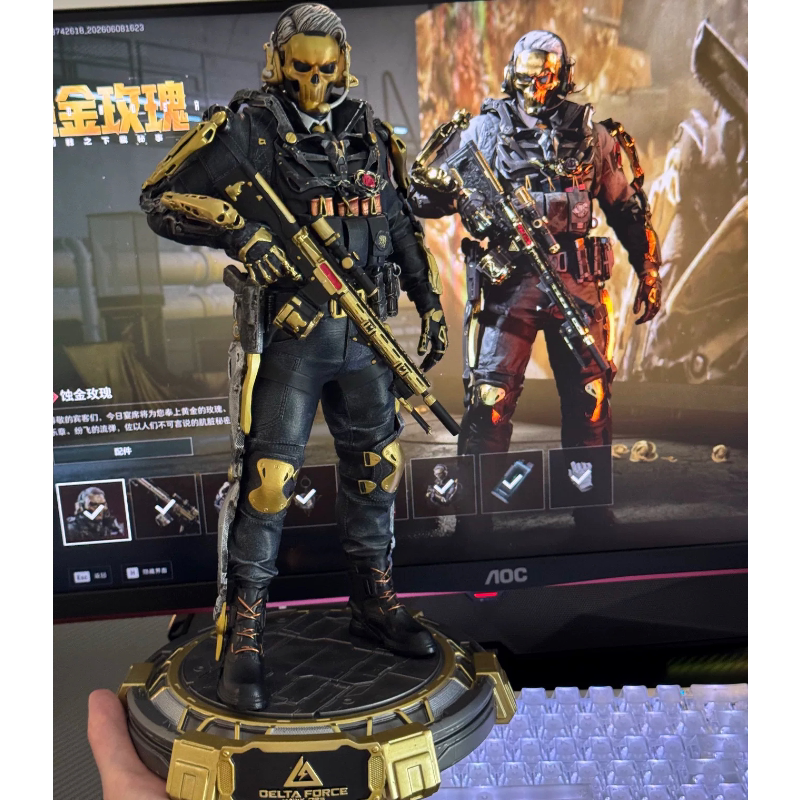 35cm Oversized In-Stock Delta Operation Action Figure Red Wolf Mai Xiaowen Figure Game Merchandise, the First Choice for Gifting
