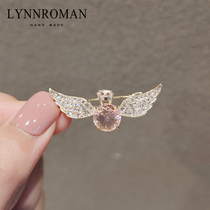 Head hairclip Korean angel wings imitation Crystal hairclip girl banghai clip side clip frog buckle hair clip