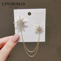 Korean star brooch temperament tide personality tassel pin Girl anti-light buckle suit accessories pin female