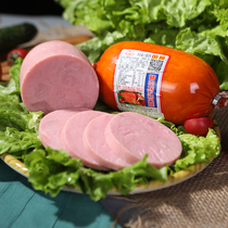 Guoshun fine meat turn head ham about 500g root fine meat ready-to-eat pure meat round ham pork sausage Tianjin specialty