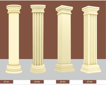 Villa exterior wall European EPS foam Roman column foam ceramic line column foot column cap column body attached to the wall corner column