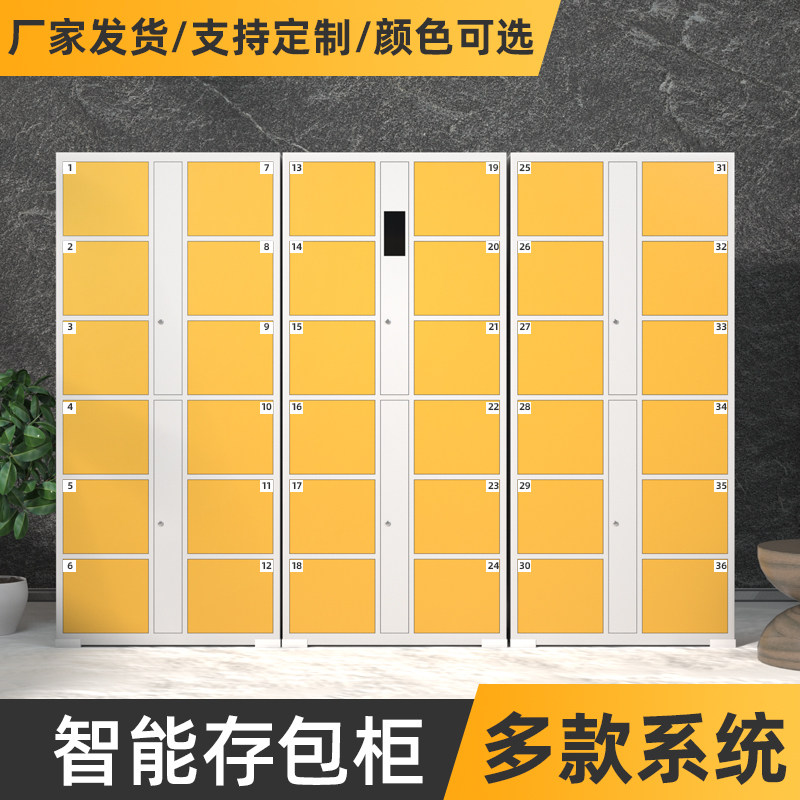 Supermarket electronic disposal cabinet smart storage cabinet mall WeChat sweep-code deposit cabinet Swipe Mobile Phone Cabinet