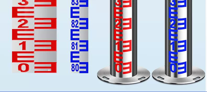 Thước đo mực nước thép không gỉ thước đo mực nước hợp kim nhôm men thước đo mực nước tấm bảo tồn nước hồ chứa mức chất lỏng thủy văn