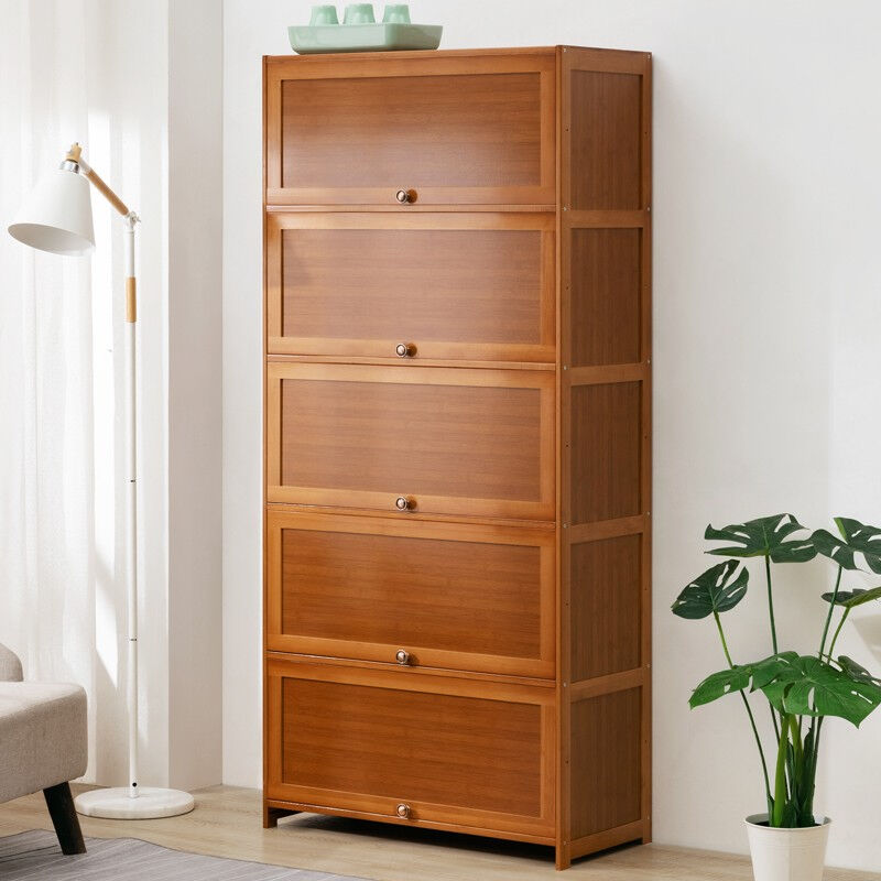 Trojan horse simple multilayer floor turning door sealing cabinet Nangbamboo office cabinet File cabinet Office information