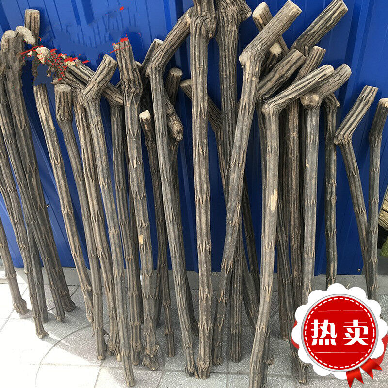 Down Longwood Original wooden stick Wutai Mountain Descending Dragon Wood Six Daubed Wood Log Walking Stick Walking Cane Civilization Sceptic Wooden Stick SN SN