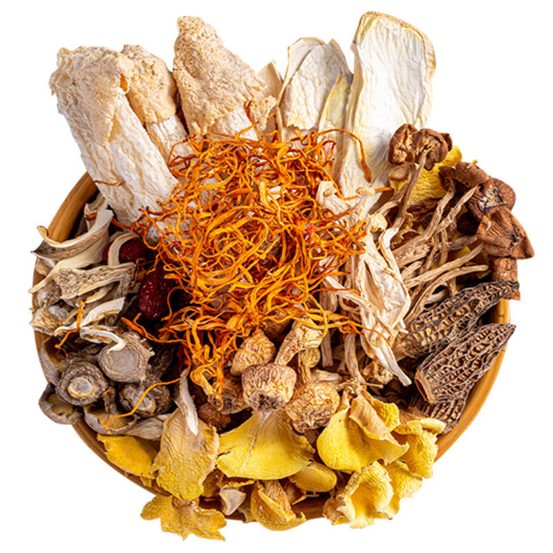 100g*5 Packs of Colorful Mushroom Soup Packs, Matsutake Mushrooms, Chicken Fungus, Morel Mushrooms, Yunnan Specialty Soup Ingredients, Mushroom Soup Packs