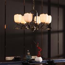 New Chinese chandelier Living room all copper light luxury dining room light Simple atmosphere Bedroom light Welcome pine Chinese style lamps