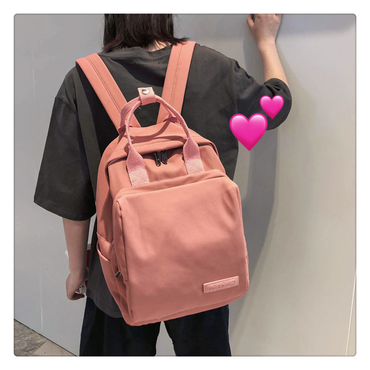 Ins bag nữ trung học Phiên bản Hàn Quốc của học sinh trung học cơ sở ba lô máy tính đại học 2019 mới ba lô thời trang - Ba lô balo nhỏ gọn cho nữ