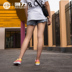Chiến binh / trở lại cao trở lại giày vẽ tay màu gradient graffiti nổ giày vải thường giày giày nam và nữ - Plimsolls thegioigiaythethao Plimsolls