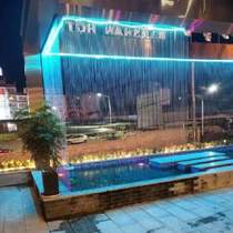 Simple viewing water hall string landscape water curtain villa curtain wall courtyard light luxury circulating water modern fountain