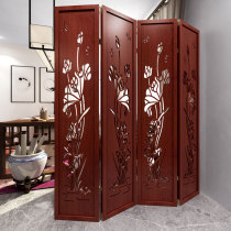 New Chinese-style screen partition living room simple modern European-style hollow double-sided entrance entrance partition movable folding screen