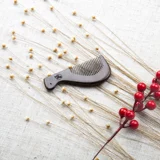 Ting подлинный песчаный мини -миграция раствора с деревянной расчесыванием пар, чтобы расчесывать расческу маленькой девочки