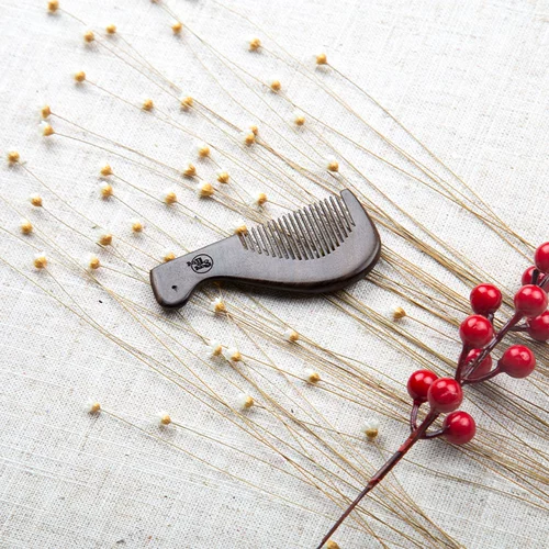 Ting подлинный песчаный мини -миграция раствора с деревянной расчесыванием пар, чтобы расчесывать расческу маленькой девочки