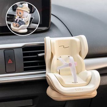 Children's house play toys mini car safety seat miniature ornaments hot gift shooting scene props