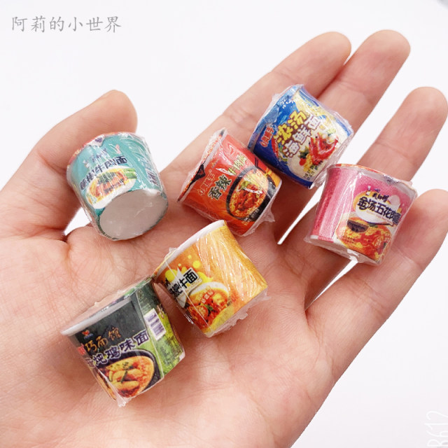 Doll House Scene Furniture Supermarket Instant Noodles House