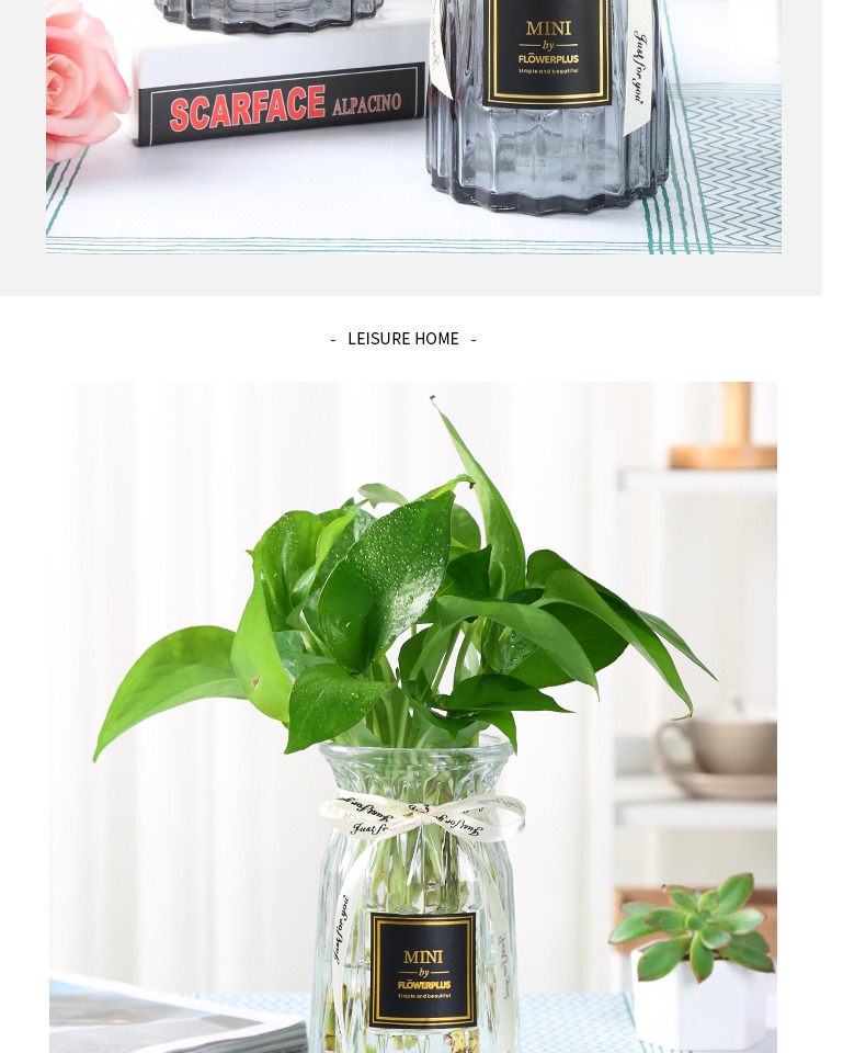 Sáng tạo châu Âu gradient thủy tinh bình thủy canh cây xanh lily lily sao bình hoa phòng khách cắm hoa - Vase / Bồn hoa & Kệ chậu hoa treo tường