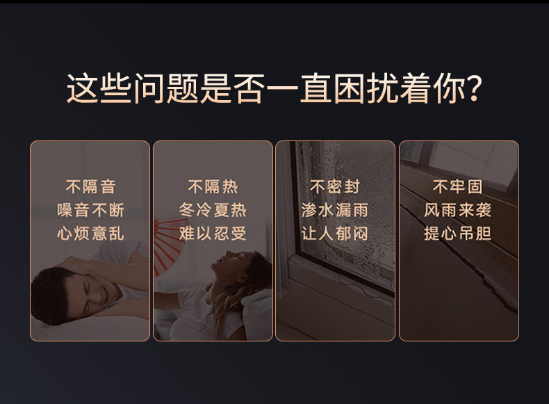Оконные системы  皇派门窗 安纳西105双内开窗 隔音落地窗户定制 断桥铝门窗封阳台