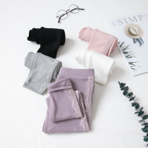 Girls leggings summer thin outside wear spring and autumn foreign atmosphere children children leggings female baby ankle-length pants