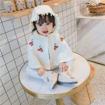 Baby cloak cloak spring and autumn out 3-12 months male newborn 5 windproof 6 coat spring women baby tide