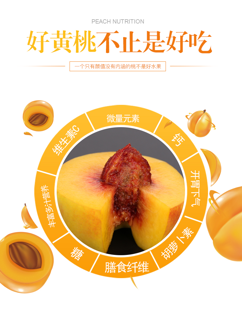 山东蒙阴锦绣黄桃应季现摘现发 图5