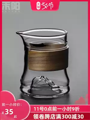 Heyang fair cup Heat-resistant glass thickened tea divider Household transparent anti-scalding tea sea uniform cup Pour tea device male cup