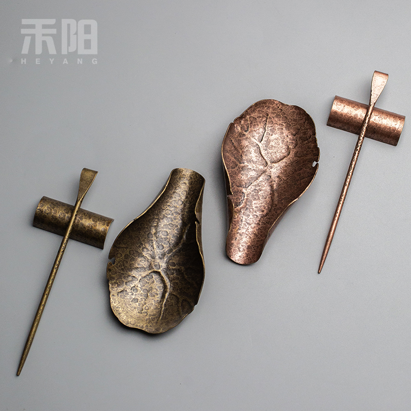 Send Yang's brass manual is three - piece household wake tea tea is tea, creative kung fu tea taking of spare parts