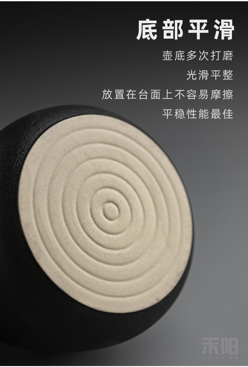 Send Yang Japanese black pottery temperature wine pot clear wine wine suits for the and hip hot hip ceramic bottle glass