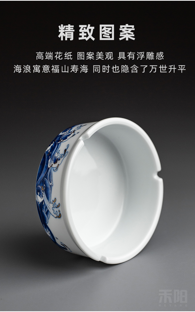 Send Yang mare undarum pentium ashtray large Chinese style restoring ancient ways individuality creative ceramic ashtray home sitting room office