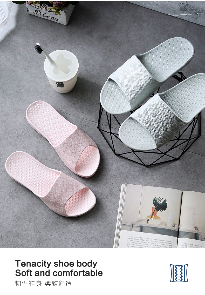Nam và vài mô hình phụ nữ mùa hè nhà trượt Four Seasons nhà đi tắm nhẹ nhựa mặc bên ngoài dép mềm có đế và dép đi trong nhà - Trang chủ dép đi trong nhà cho bé trai
