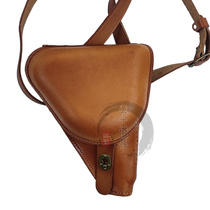 Film and television props Southern Fourteen Kings and Eight Box Leather Cases Cowhide Japanese Army Officers Traitors Slanted Hanging Leather Cases