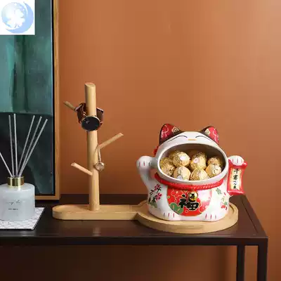  Desk finishing artifact Japanese-style hook desktop put keys jewelry sundries storage cat pylons creative ornaments into