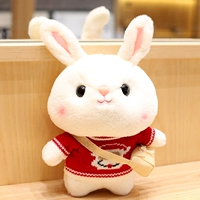 Санта -свитер+маленькая белая сумка