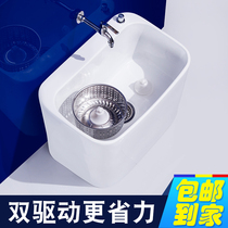  Mengyue ceramic mop pool double drive balcony washing mop pool bathroom floor-to-ceiling household king-size rectangle