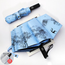 Full automatic umbrella female barometer with sunscreen sun protection UV umbrella student folding parasol parasol