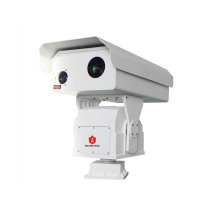 Téléobjectif laser à lumière visible pénétrant le brouillard jour et nuit caméra panoramique et inclinable robuste intégrée au niveau de la lumière des étoiles haute définition 1080P