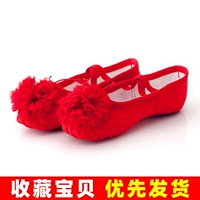 Красный, в цветочек