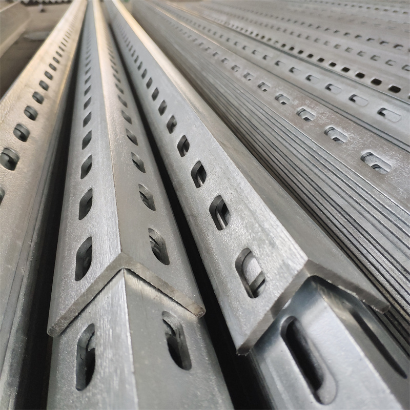 Punched angle steel Hot-dip galvanized flower corner steel with perforated angle iron 30*30 40*40 50*50 63*63 bridge bracket