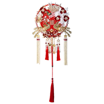 Original Golden Lubrian FengDance Bright Garden Middle Style Group Bridal Bride Wedding Red Show And Ancient Wind Finished Diy Fan