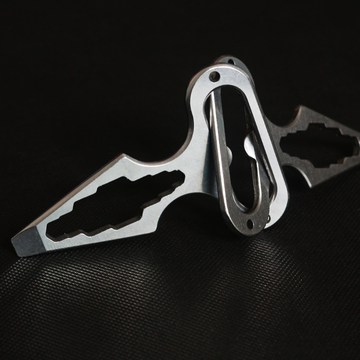 Outdoor Carry-on EDC Anti-Body Defense Spike Stainless Steel Inner Corner Wrench Screwdriver Crowbar Multifunction Tool