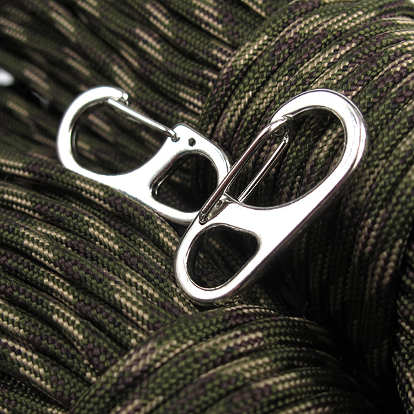 D3 concise mini D type hanging buckle key buckle quick hook climbing buckle No nickel plated alloy ornament with hook