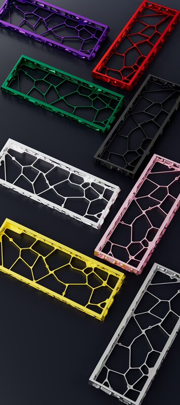 Ev63 Hollow Aluminum Case Suitable for Mixingren Wooting60 Keyboard Shell Holy60 Xiaoye K61/Zhuyi Se