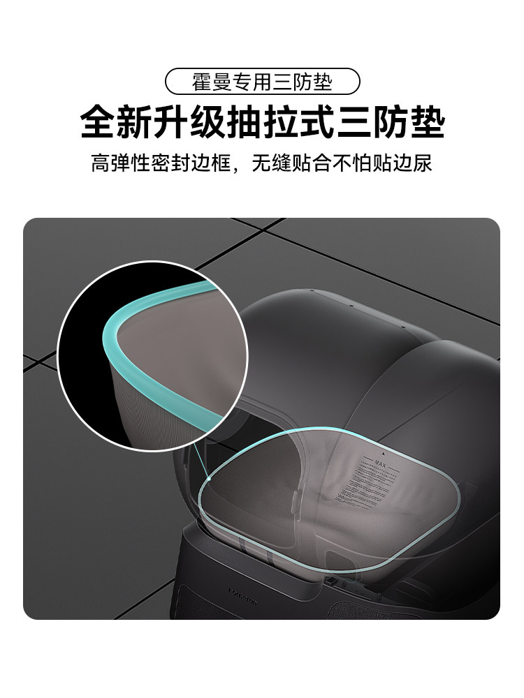 Hörmann Smart Cat Litter Box Three-Proof Mat: Anti-Penetration, Anti-Stick Bottom, Anti-Scratch and Bite-Resistant_ Suitable for 106L Smart Cat Litter Box