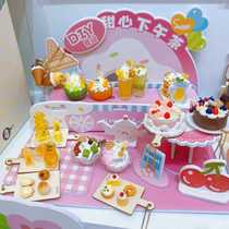 2024 New Toy Girl DIY Simulation Food Vitality Fruit and Vegetable Garden Scene House Mini Play House Toy