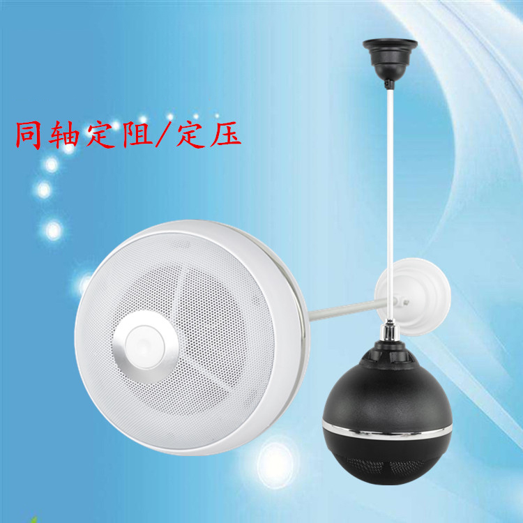 Flat ball Horn home background music hoisting audio hanging speaker constant pressure restaurant shop coaxial
