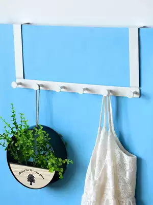 Nordic wind door rear adhesive hook 5cm thick bedroom door hanging hanger Wall not Limited door thickness non-perforated no trace hanging rack